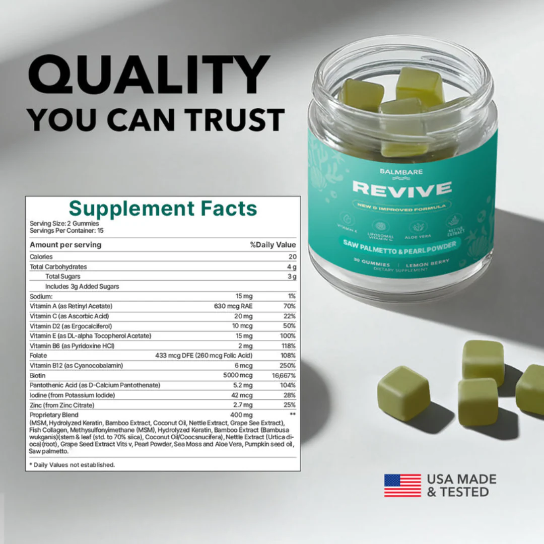BalmBare Hair Revive Gummies - Image 8