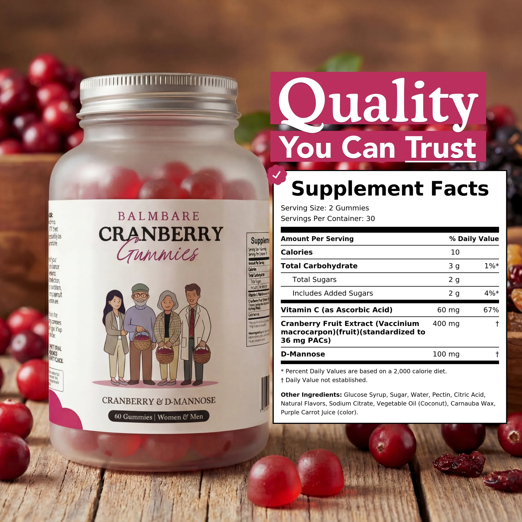 Cranberry & D Mannose Gummies - Image 7